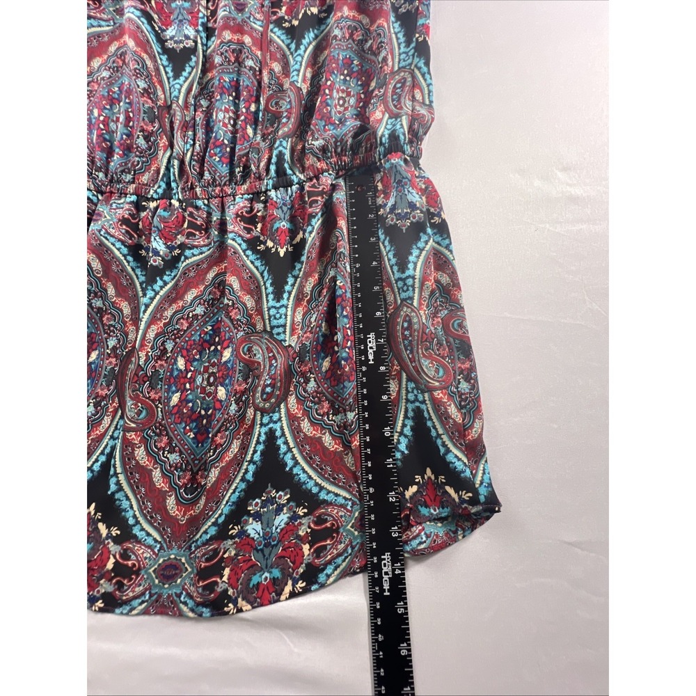 Abbeline Women's Sleeveless Dress Large Paisley Print Elastic Waist Boho - Picture 7 of 10